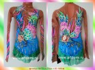Suit for art gymnastics The article  5119 Sizes: Growth of 130-140 centimeters - www.artdemi.ru