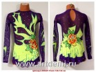 Suit for art gymnastics  The article № 5207 Sizes: Growth of 126-132 centimeters - www.artdemi.ru