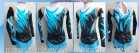Suit for art gymnastics The article  4838 Growth of 116-128 centimeters - www.artdemi.ru