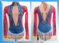 Suit for art gymnastics The article № 4951 Sizes: Growth of 126-136 centimeters - www.artdemi.ru