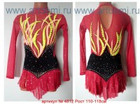Suit for art gymnastics The article № 4812 Sizes: Growth of 110-118 centimeters - www.artdemi.ru