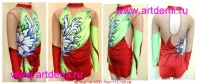 Suit for art gymnastics The article № 4550 Sizes: Growth of 117-128 centimeters - www.artdemi.ru