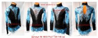 Suit for art gymnastics The article № 4603 Sizes: Growth of 138-146 centimeters  - www.artdemi.ru
