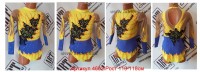 Suit for art gymnastics The article 4662 Growth of 110-118 centimeters  - www.artdemi.ru