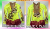 Suit for art gymnastics The article № 4822 Sizes: Growth of 100-108 centimeters - www.artdemi.ru