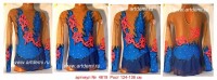 Suit for art gymnastics The article № 4619 Sizes: Growth of 124-136 centimeters - www.artdemi.ru